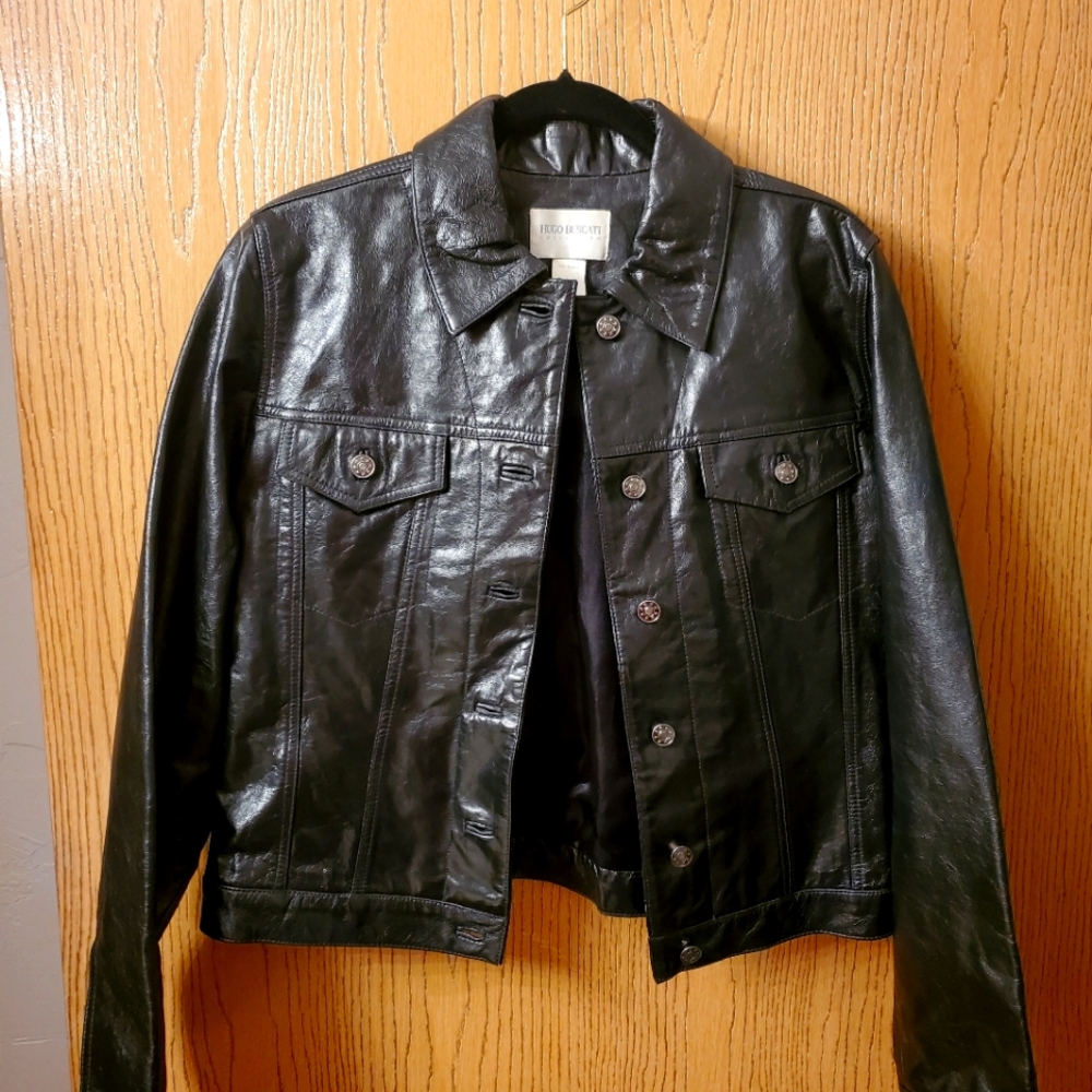 Women's Black Leather Jacket